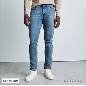 Everlane The Organic Cotton Slim Fit Jean in Faded Sky Blue